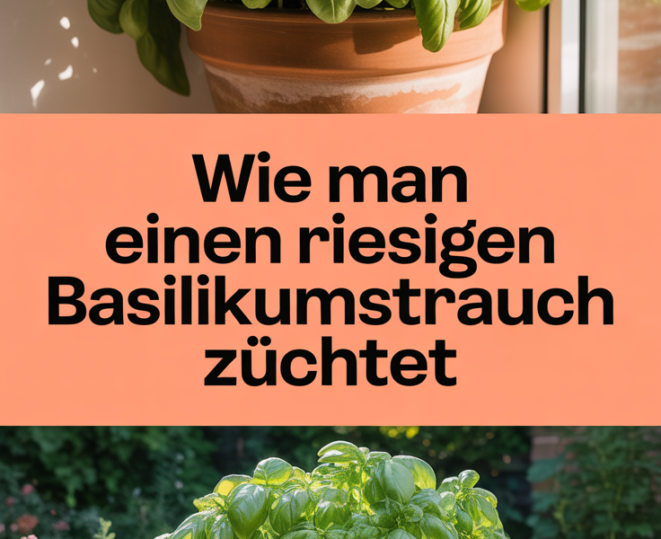 Wie man einen riesigen Basilikumstrauch züchtet