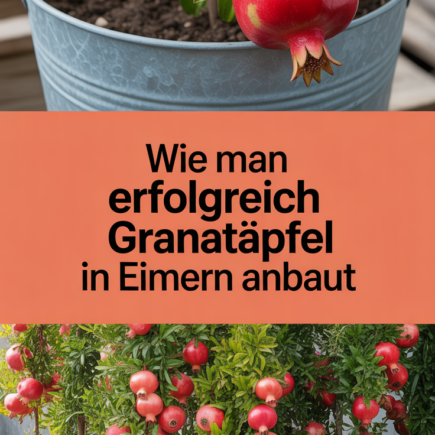 Wie man erfolgreich Granatäpfel in Eimern anbaut