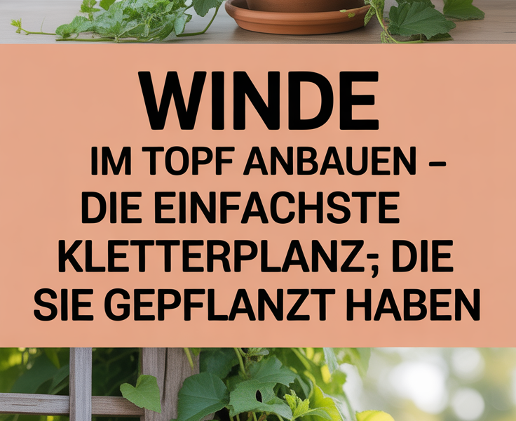 Winde im Topf anbauen – die einfachste Kletterpflanze, die Sie je gepflanzt haben