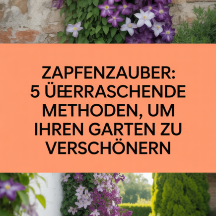 Zapfenzauber: 5 überraschende Methoden, um Ihren Garten zu verschönern