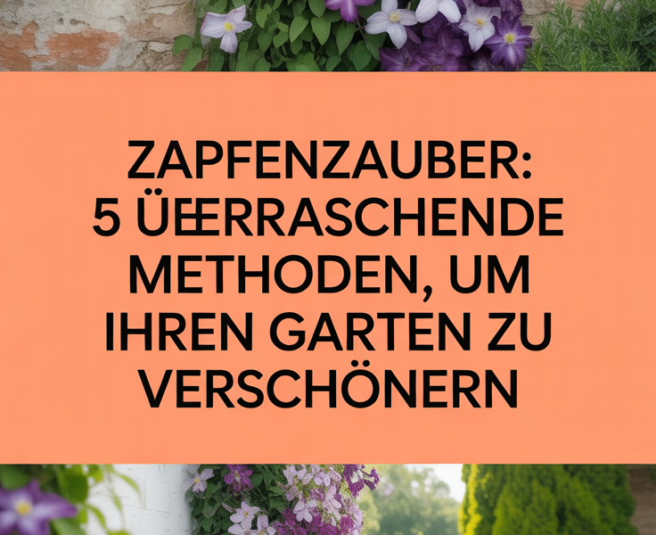 Zapfenzauber: 5 überraschende Methoden, um Ihren Garten zu verschönern