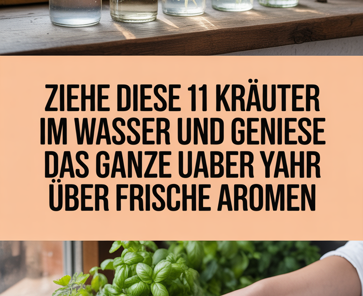 Ziehe diese 11 Kräuter im Wasser und genieße das ganze Jahr über frische Aromen
