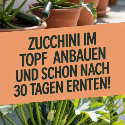 Zucchini im Topf anbauen und schon nach 30 Tagen ernten!