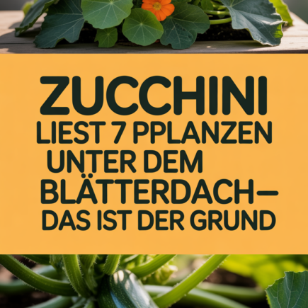 Zucchini liebt diese 7 Pflanzen unter dem Blätterdach – das ist der Grund