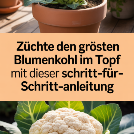 Züchte den größten Blumenkohl im Topf mit dieser Schritt-für-Schritt-Anleitung