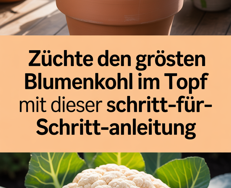 Züchte den größten Blumenkohl im Topf mit dieser Schritt-für-Schritt-Anleitung