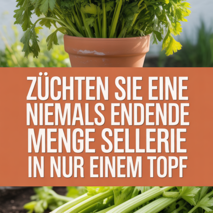 Züchten Sie eine niemals endende Menge Sellerie in nur einem Topf